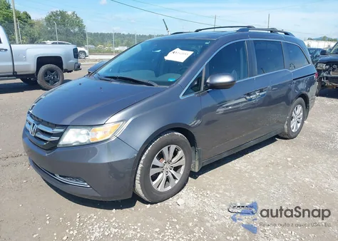 2014 Honda Odyssey Ex-L from USA, damaged, VIN 5FNRL5H68EB135577